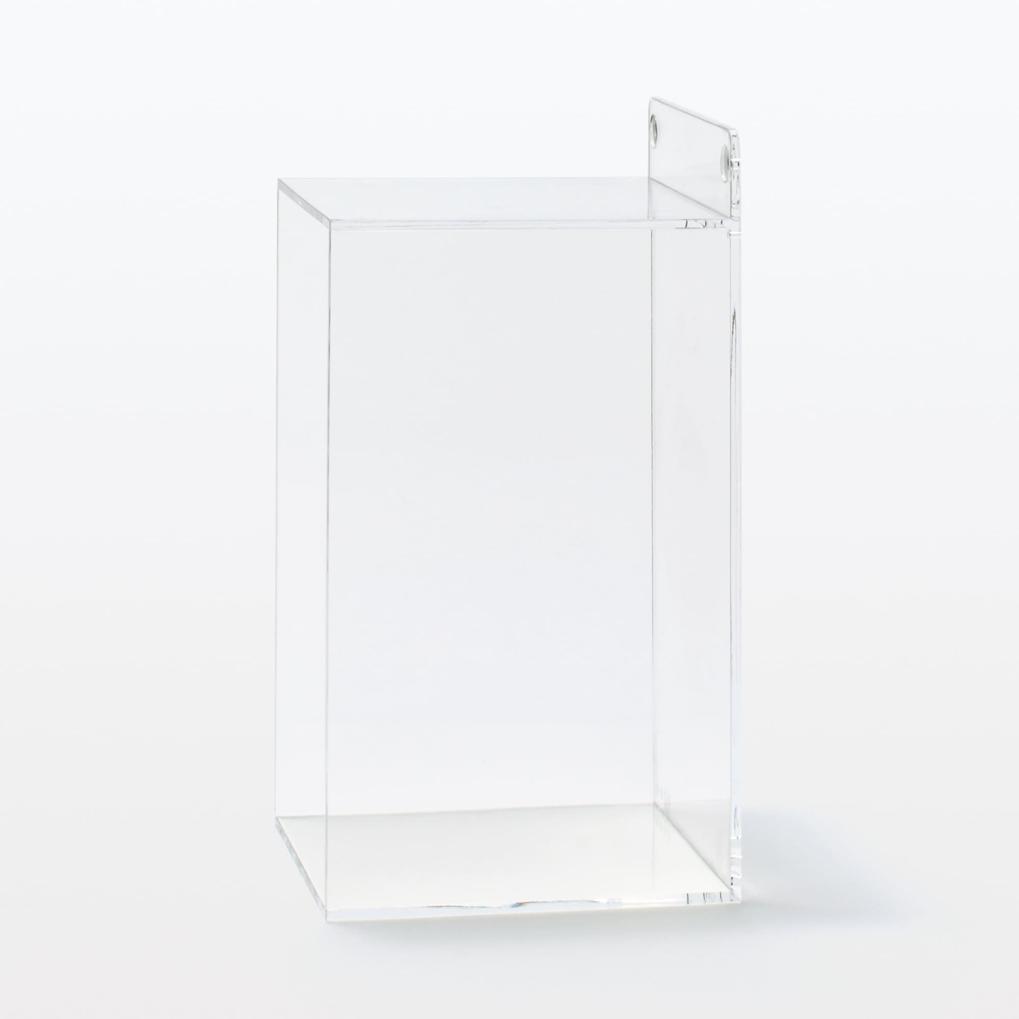 壁に付けられるアクリルディスプレイ　ボックス型