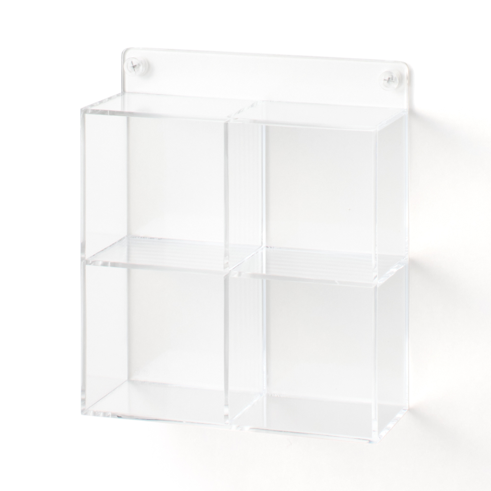 壁に付けられるアクリルディスプレイ　ボックス型