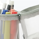 ナイロンメッシュ縦でも横でも使えるペンケース