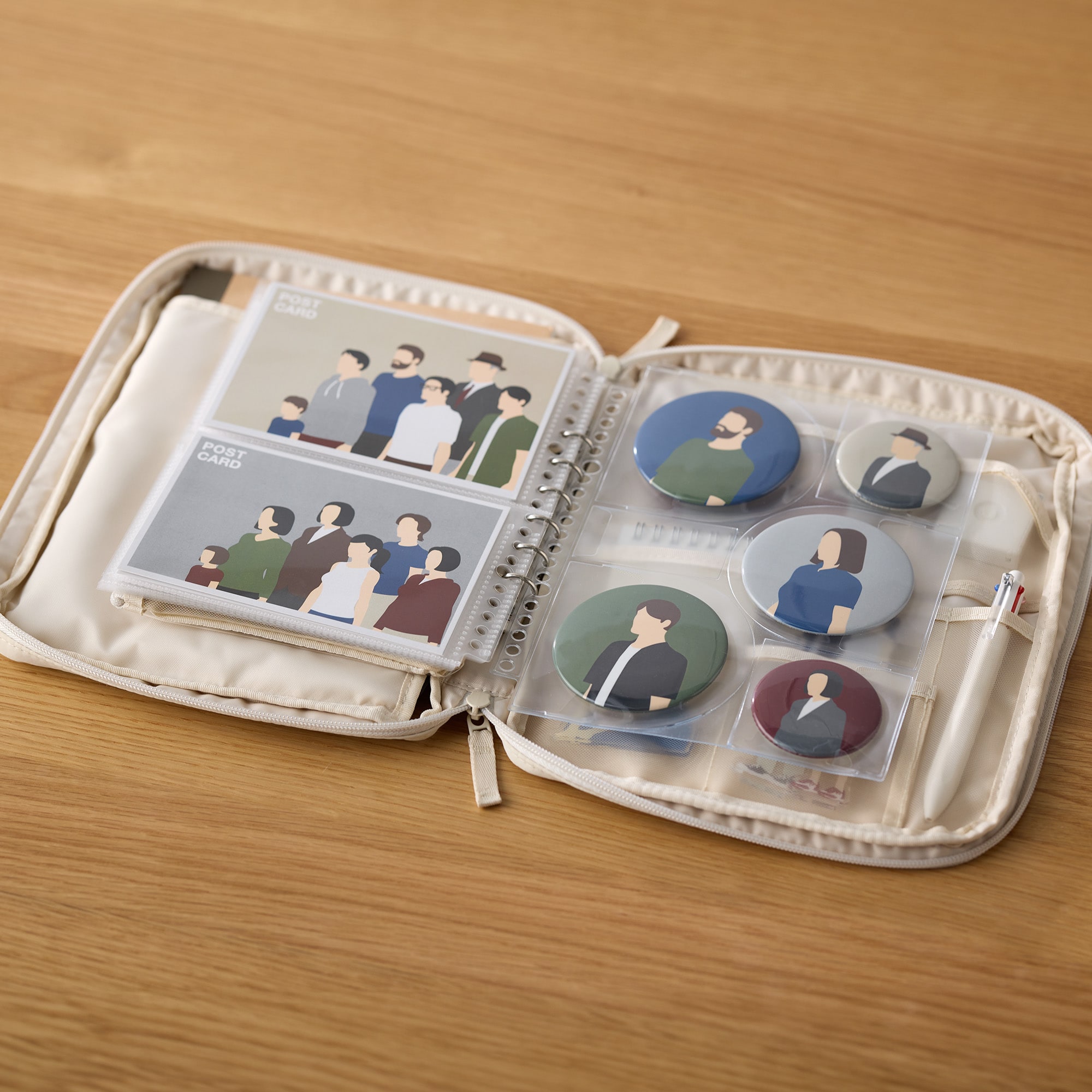 ポケットが選べるコレクションケース　Ａ５ワイド