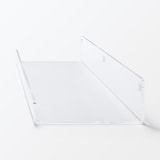 壁に付けられるアクリルディスプレイ　コの字型