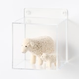 壁に付けられるアクリルディスプレイ　ボックス型