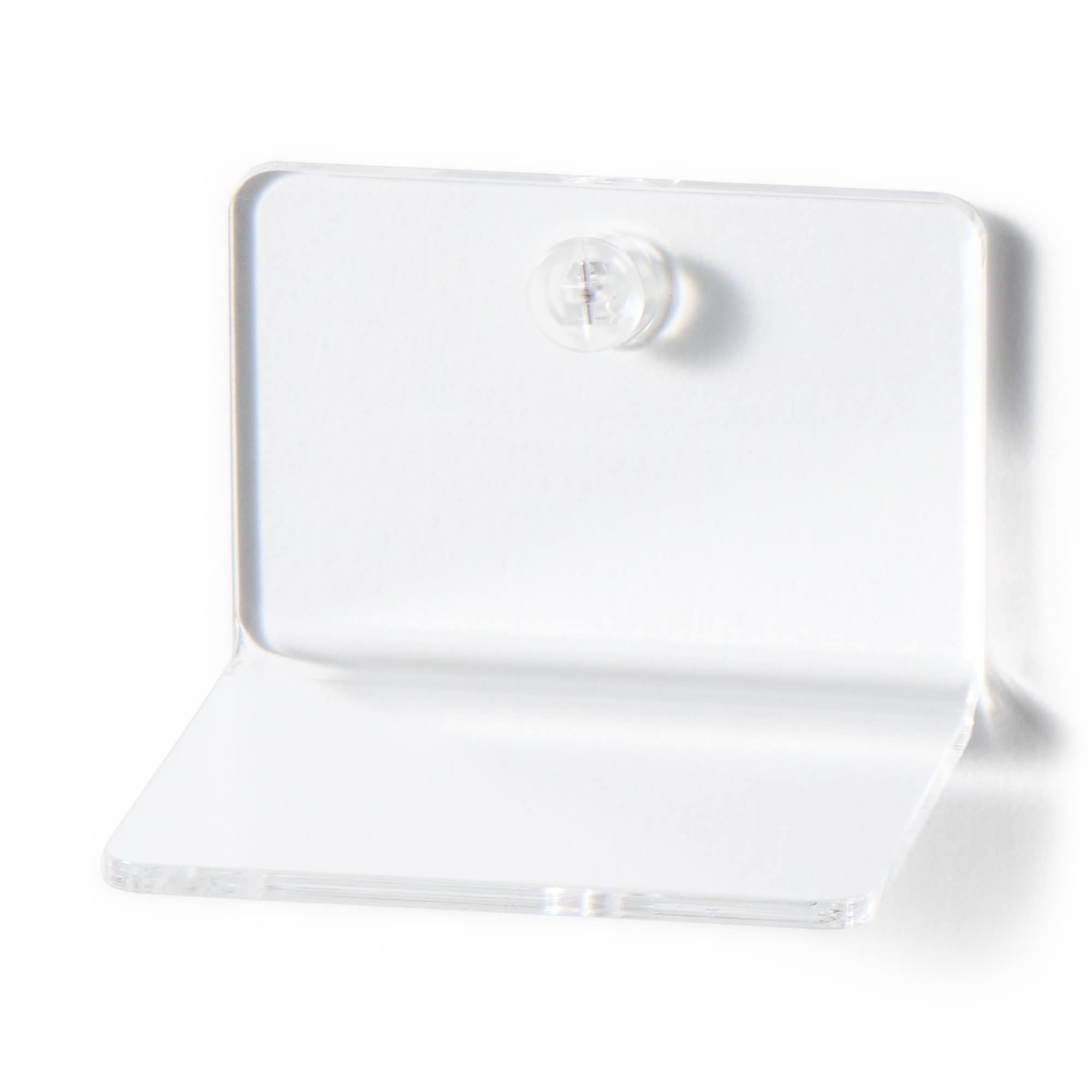 壁に付けられるアクリルディスプレイ　Ｌ字型