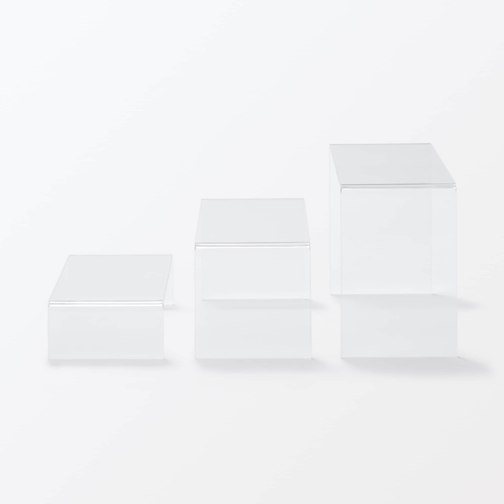 アクリルディスプレイ　コの字型　３個セット