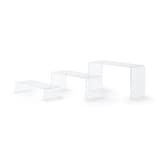 アクリルディスプレイ　コの字型　３個セット