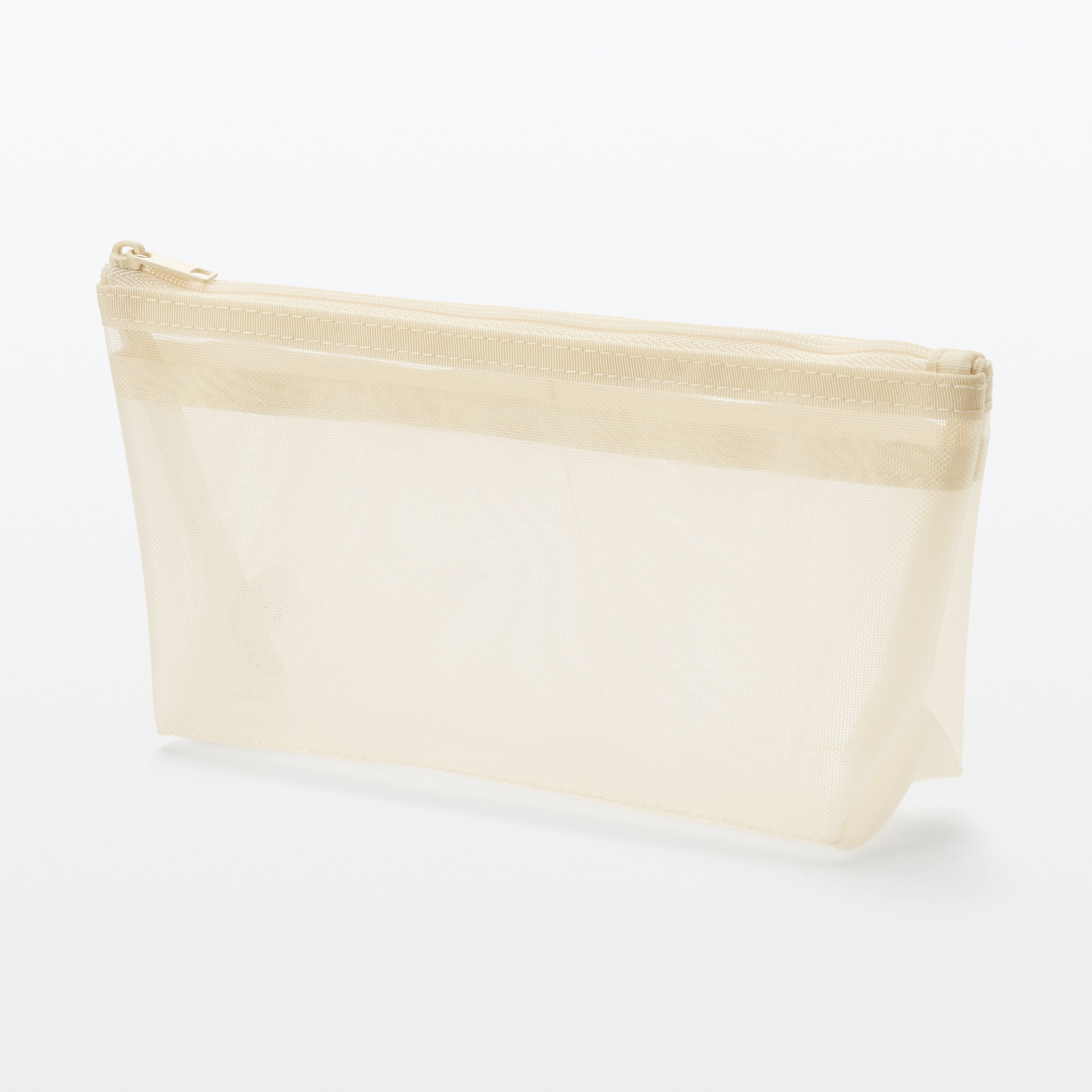 ナイロンメッシュペンケース　マチ付