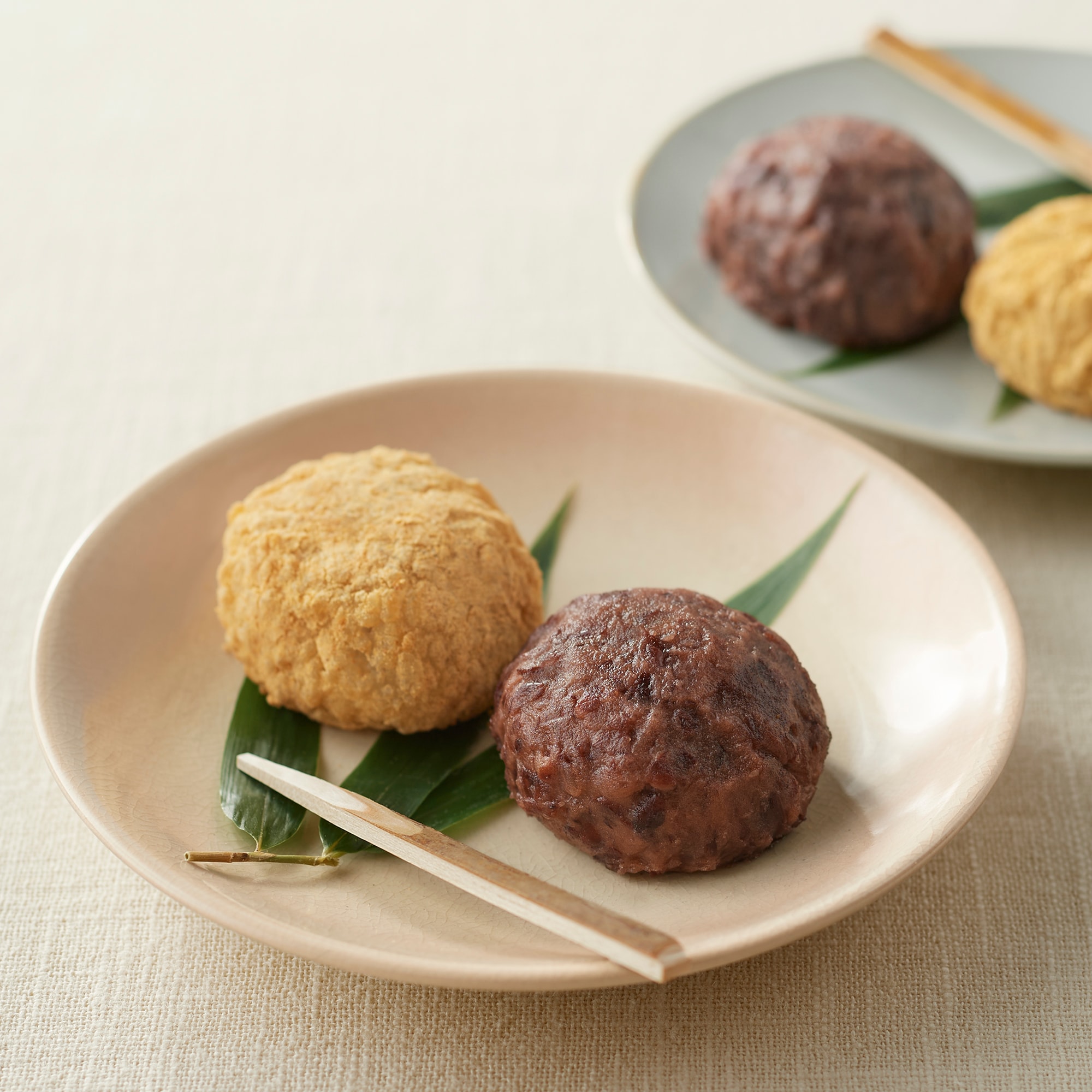 おはぎ　つぶあんときなこ