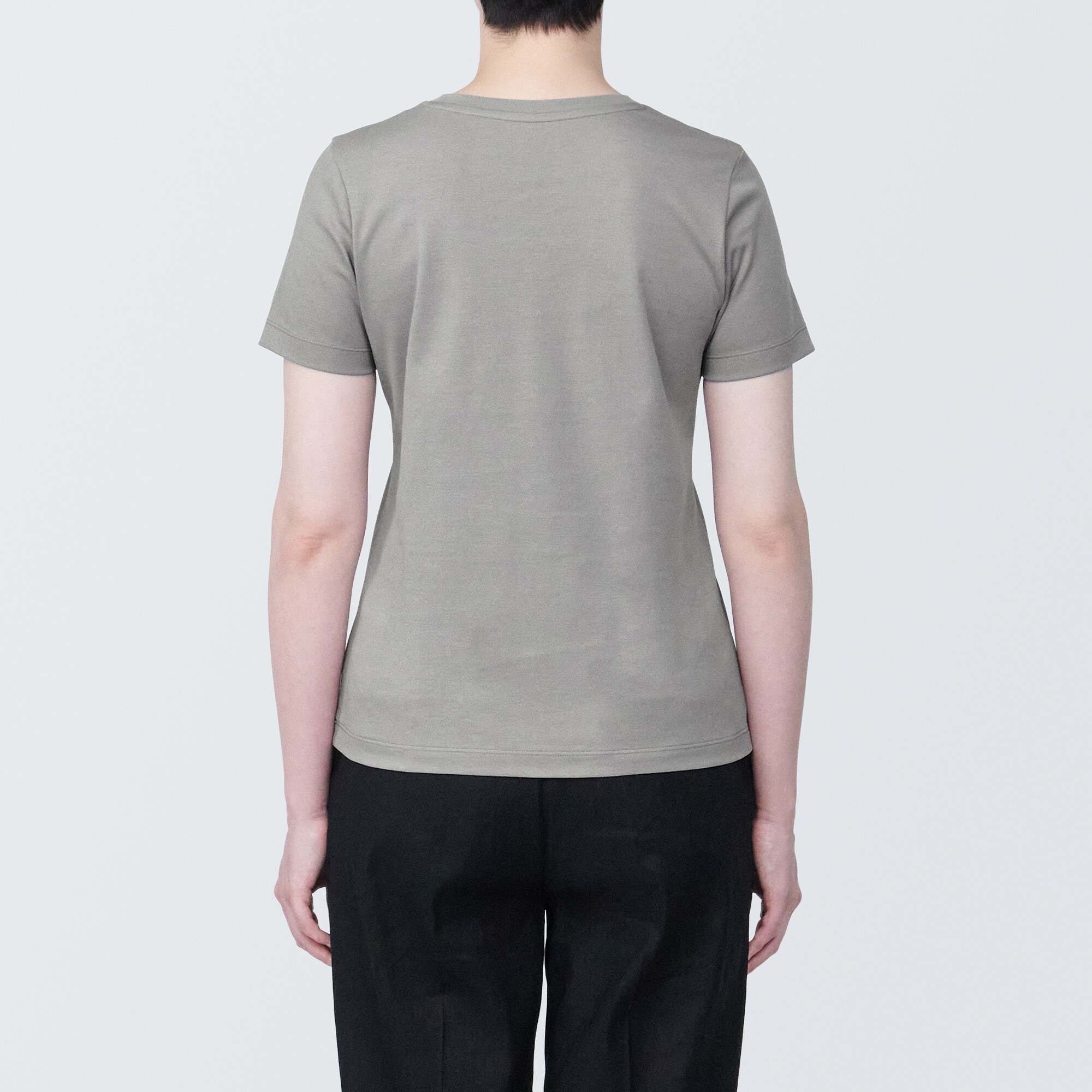 婦人 汗じみしにくいクルーネック半袖Tシャツ | 無印良品