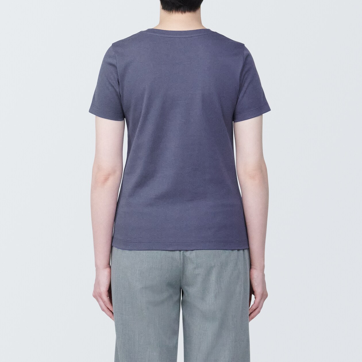 婦人　汗じみしにくいクルーネック半袖Ｔシャツ