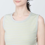 婦人　ランダムリブタンクトップ