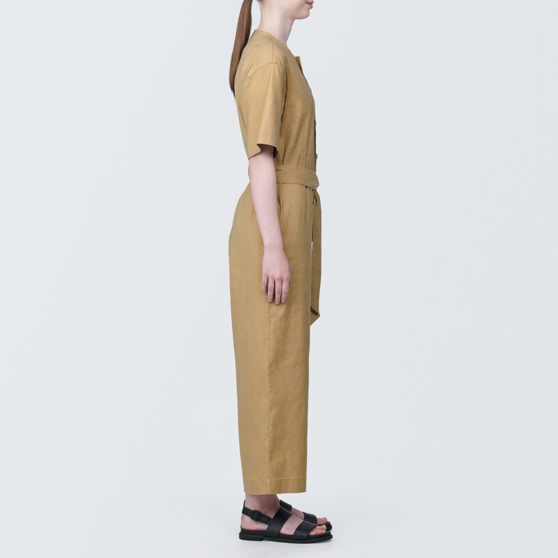 婦人 ヘンプ混ストレッチ ジャンプスーツ | 無印良品 