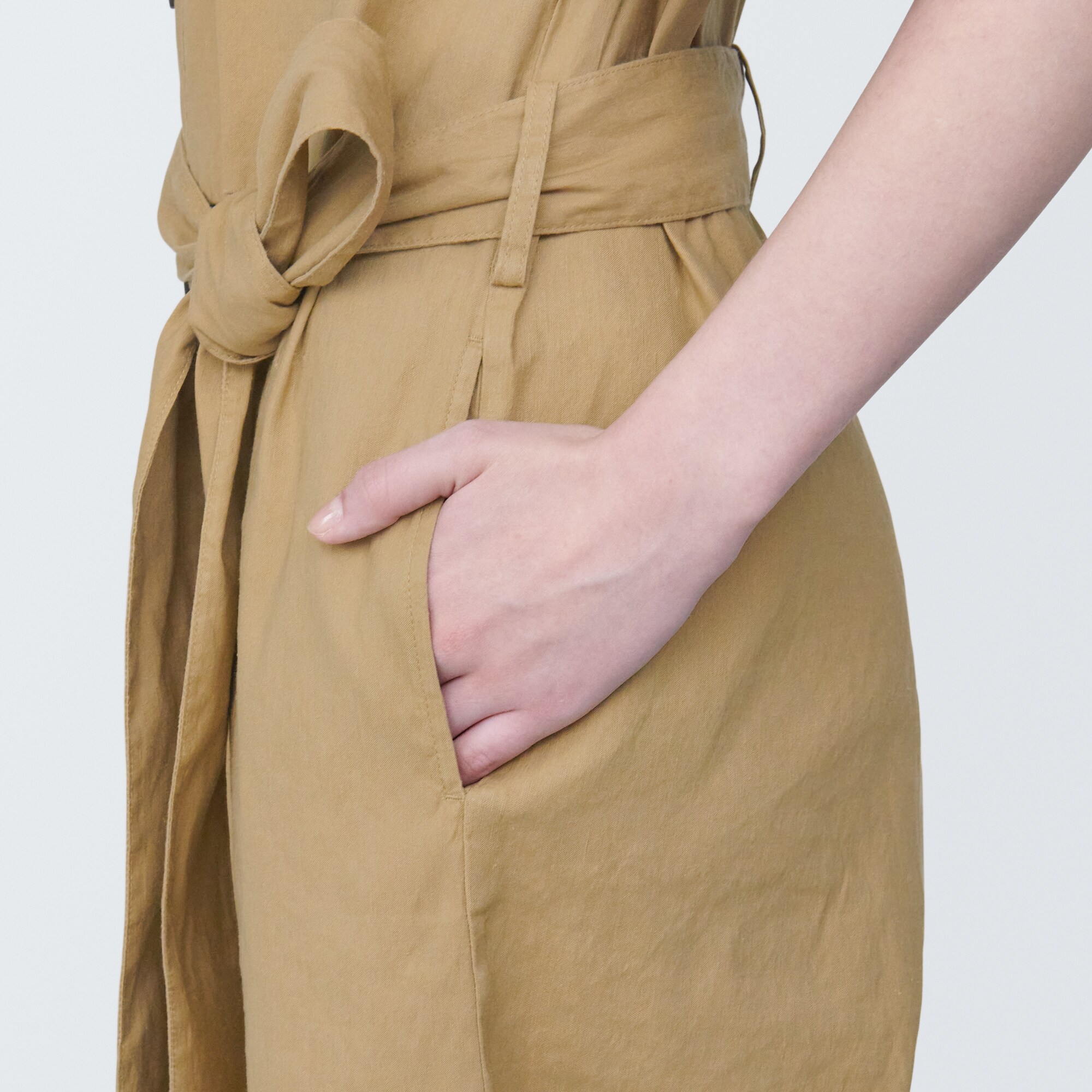 婦人 ヘンプ混ストレッチ ジャンプスーツ | 無印良品 