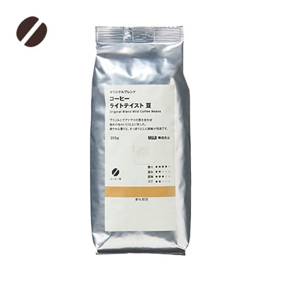 【豆】オリジナルブレンド　コーヒー　ライトテイスト　２００ｇ
