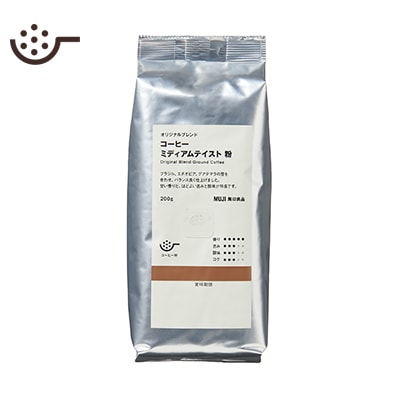 【粉】オリジナルブレンド　コーヒー　ミディアムテイスト　２００ｇ