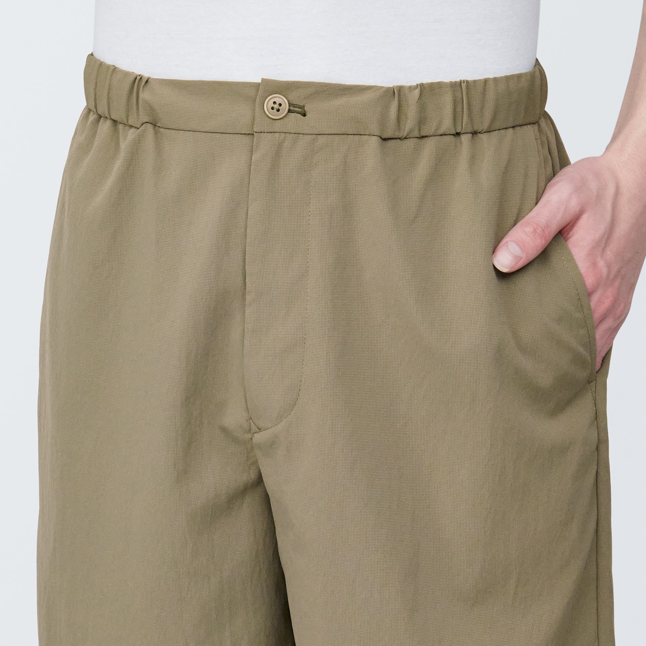 紳士　風を通すストレッチショートパンツ