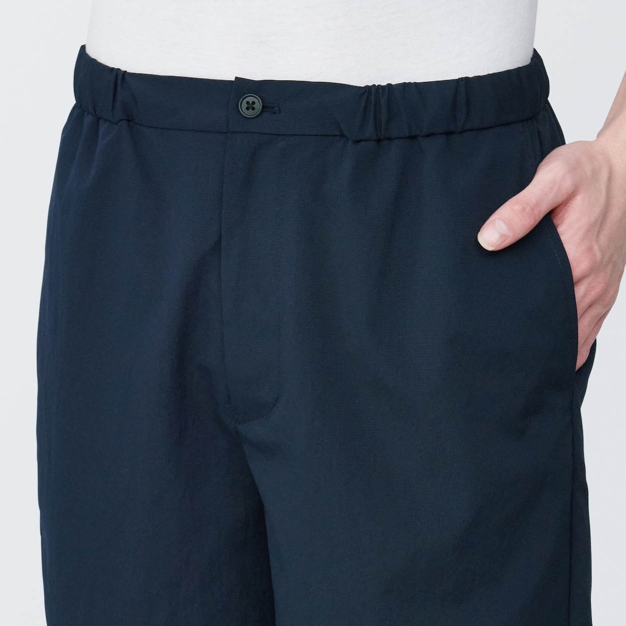 紳士　風を通すストレッチショートパンツ