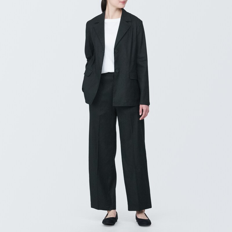 婦人 ヘンプ混ストレッチストレートパンツ | 無印良品 