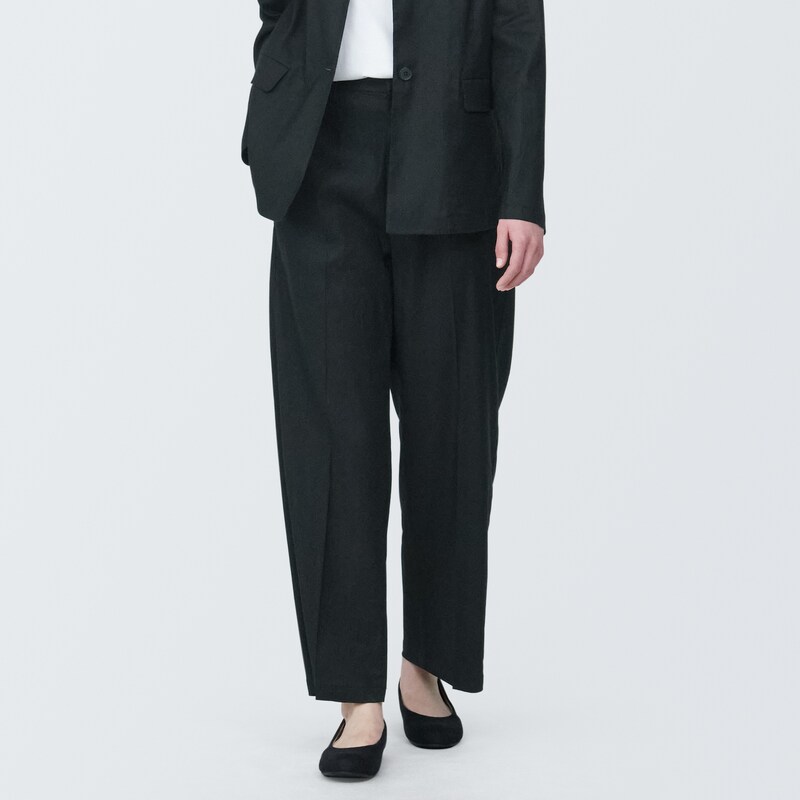 婦人 ヘンプ混ストレッチストレートパンツ | 無印良品 