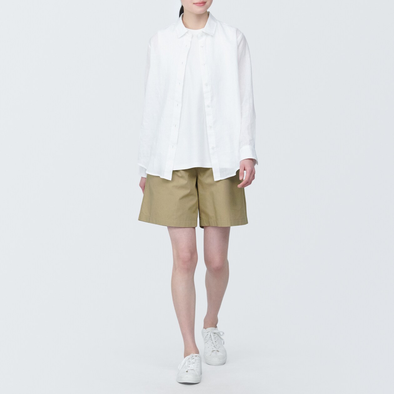 婦人　洗いざらしブロードショートパンツ（ＯＳ）