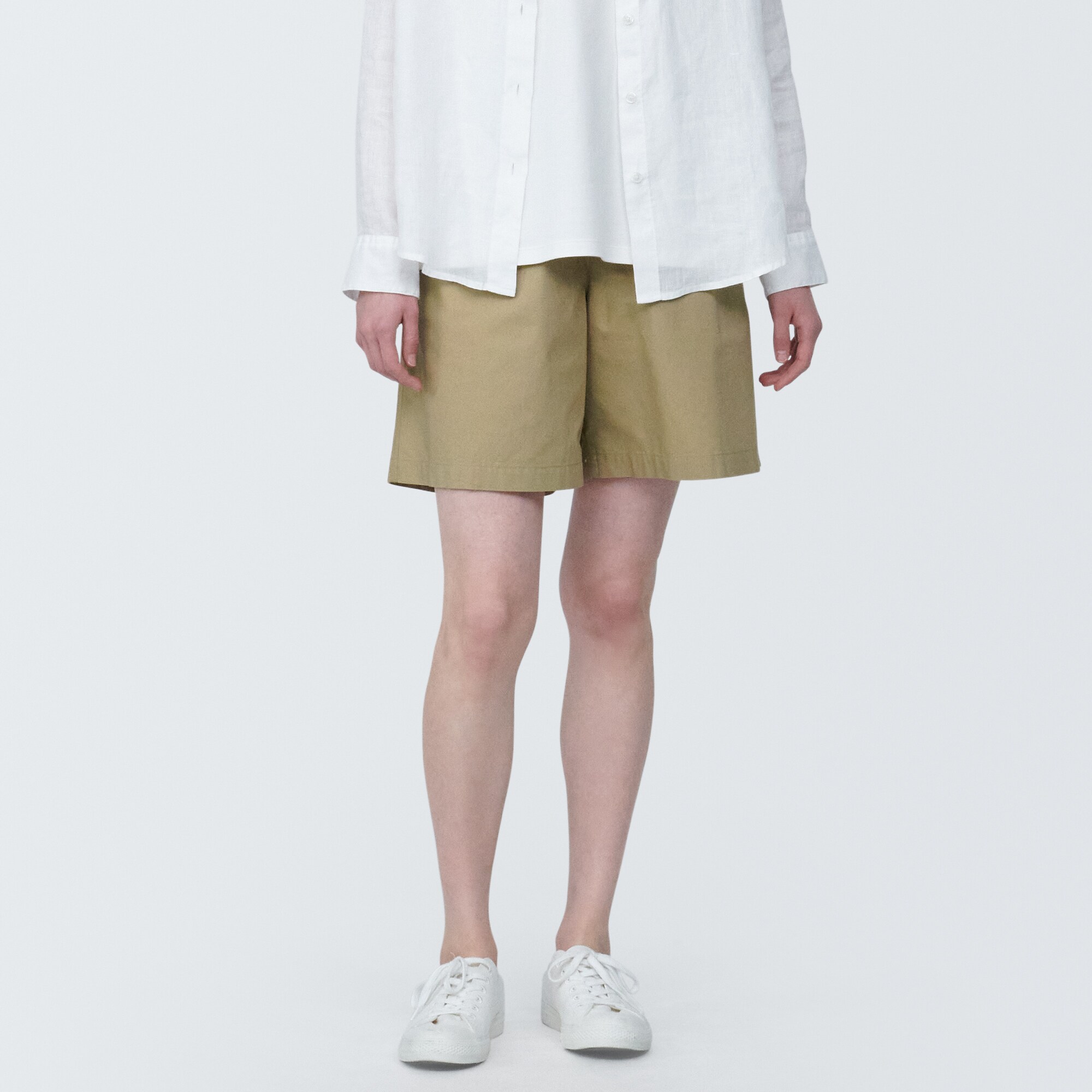 婦人 洗いざらしブロードショートパンツ（OS） | 無印良品
