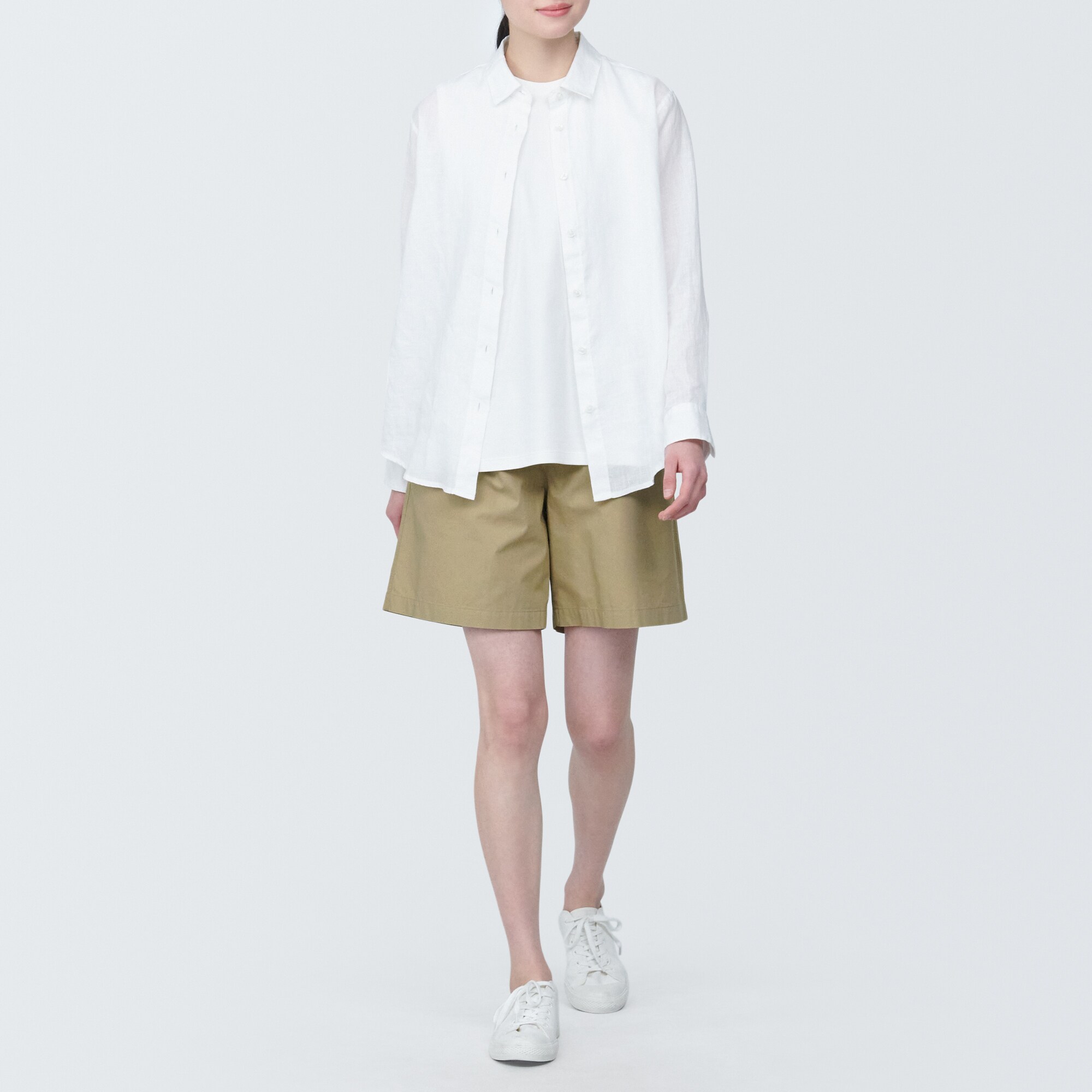 婦人　洗いざらしブロードショートパンツ（ＯＳ）