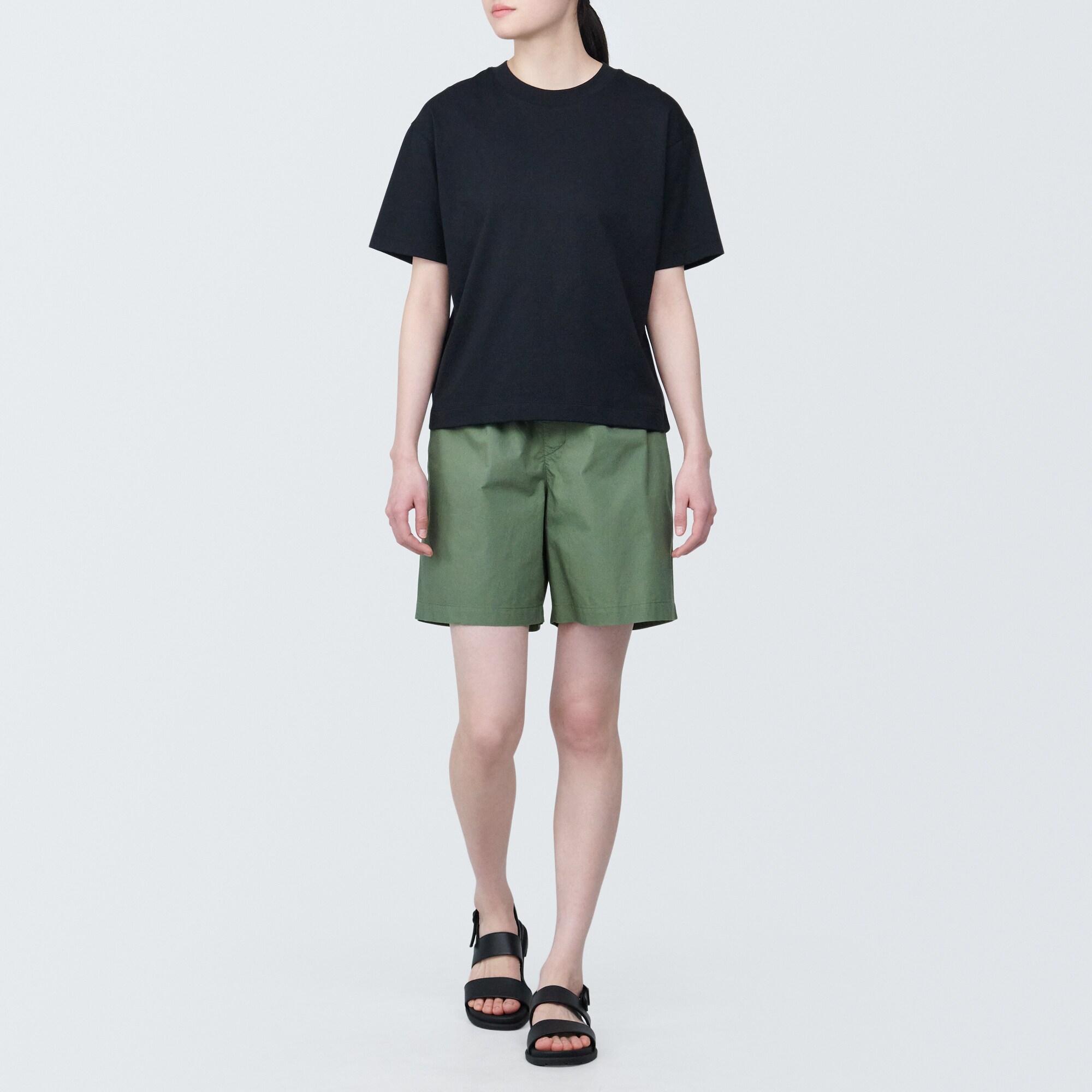 婦人 洗いざらしブロードショートパンツ（OS） | 無印良品