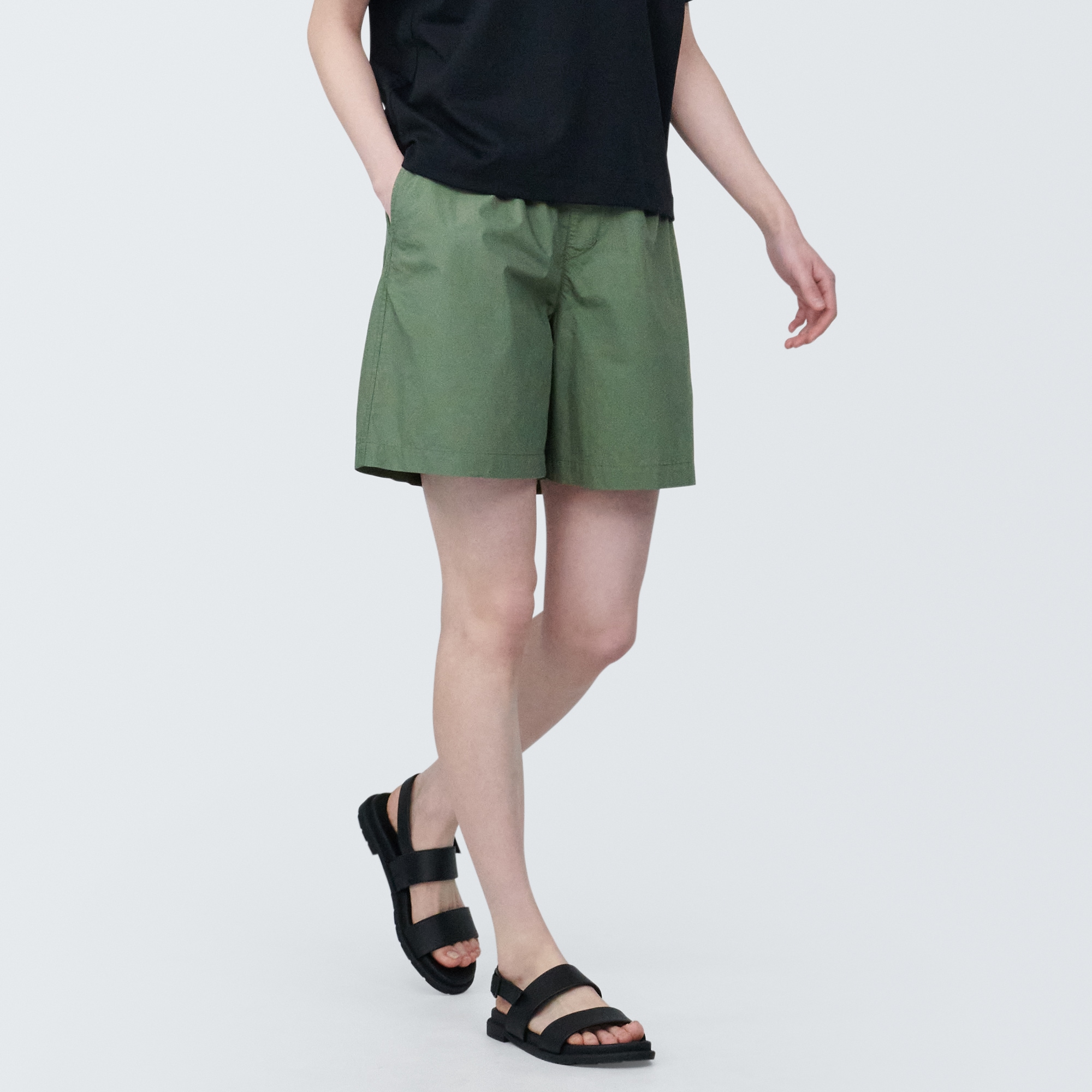 婦人　洗いざらしブロードショートパンツ（ＯＳ）