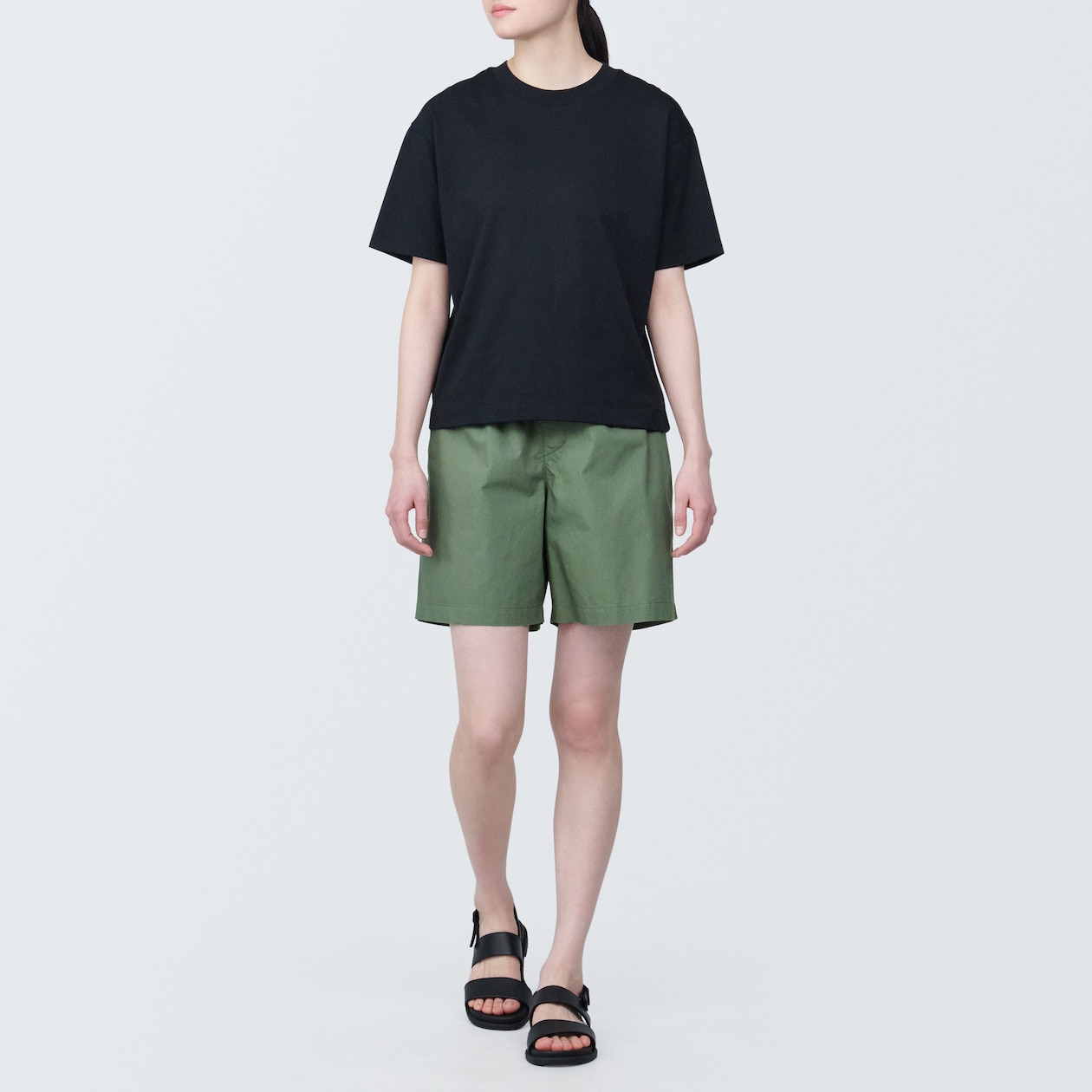 婦人　洗いざらしブロードショートパンツ（ＯＳ）