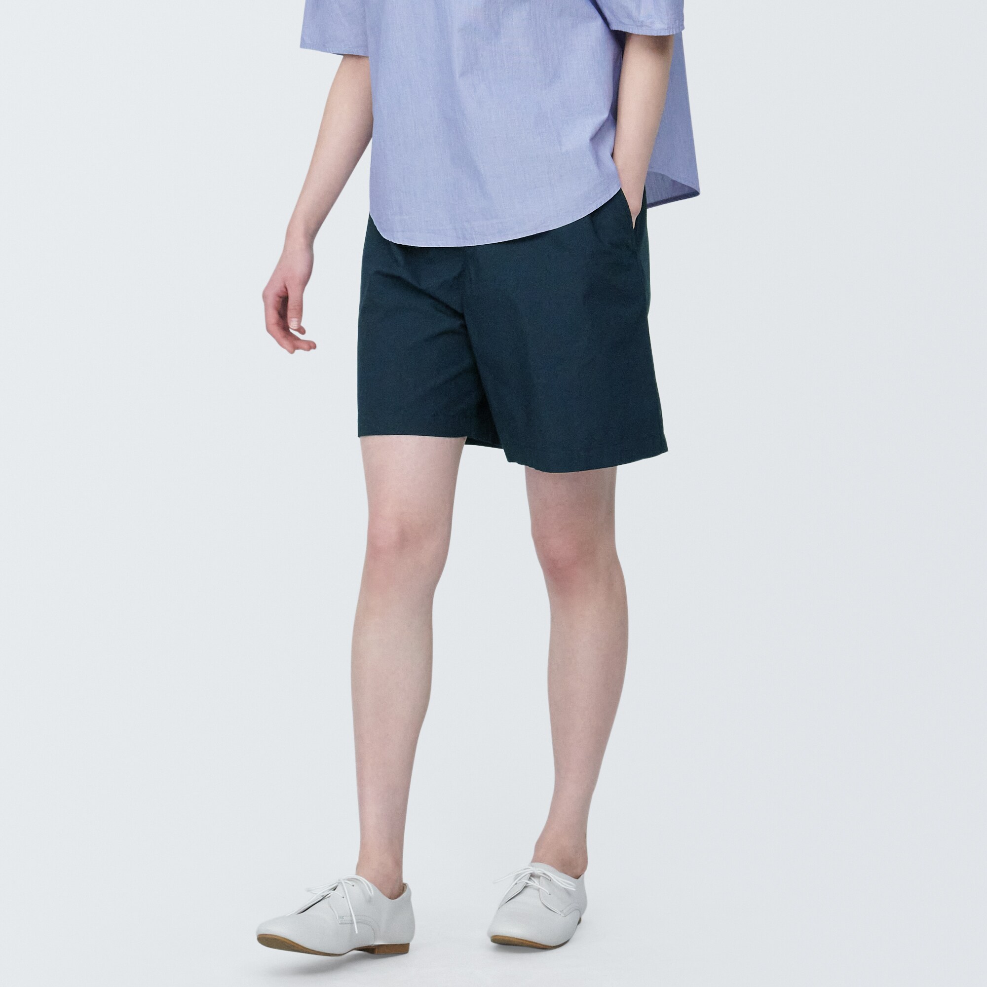 婦人 洗いざらしブロードショートパンツ（OS） | 無印良品