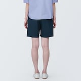 婦人　洗いざらしブロードショートパンツ