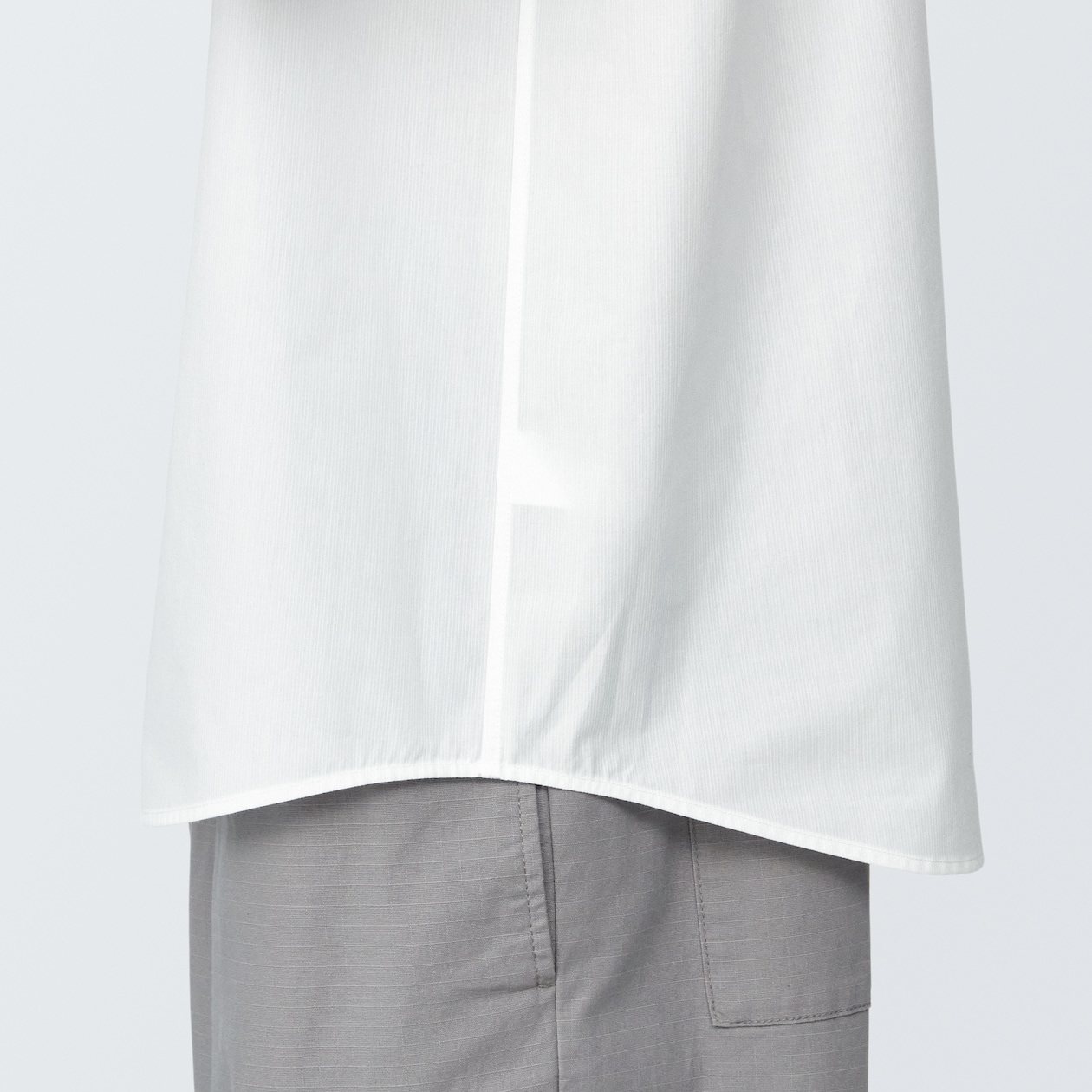 【欧米サイズ】紳士　涼感ヘンリーネック半袖布帛Ｔシャツ