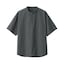 【欧米サイズ】紳士　涼感ヘンリーネック半袖布帛Ｔシャツ