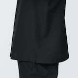 紳士　風を通すストレッチサッカーオープンカラー半袖シャツ