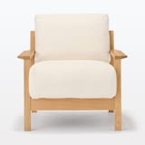 ソファ本体木製フレーム用　洗いざらし綿帆布カバー