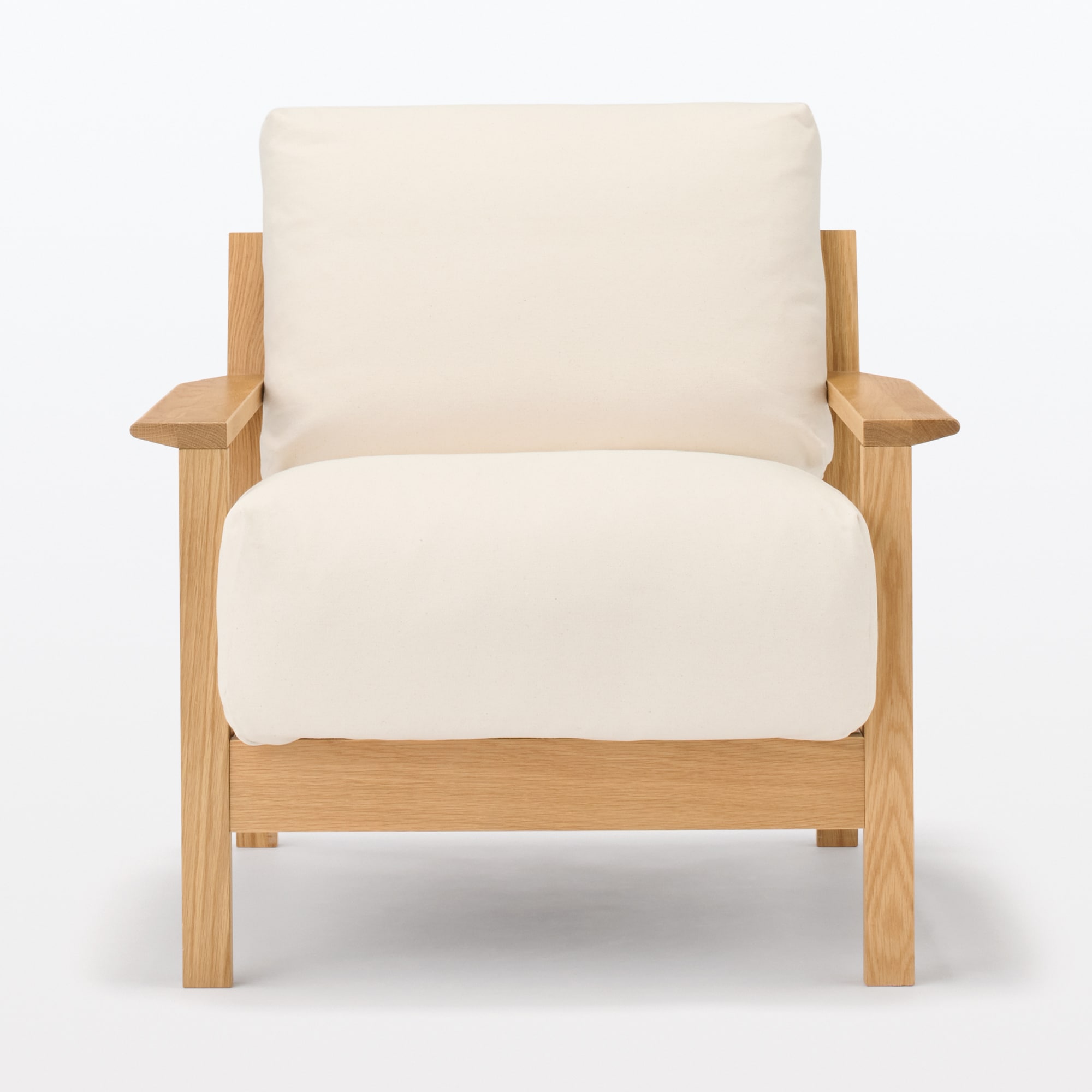 ソファ本体木製フレーム用　洗いざらし綿帆布カバー