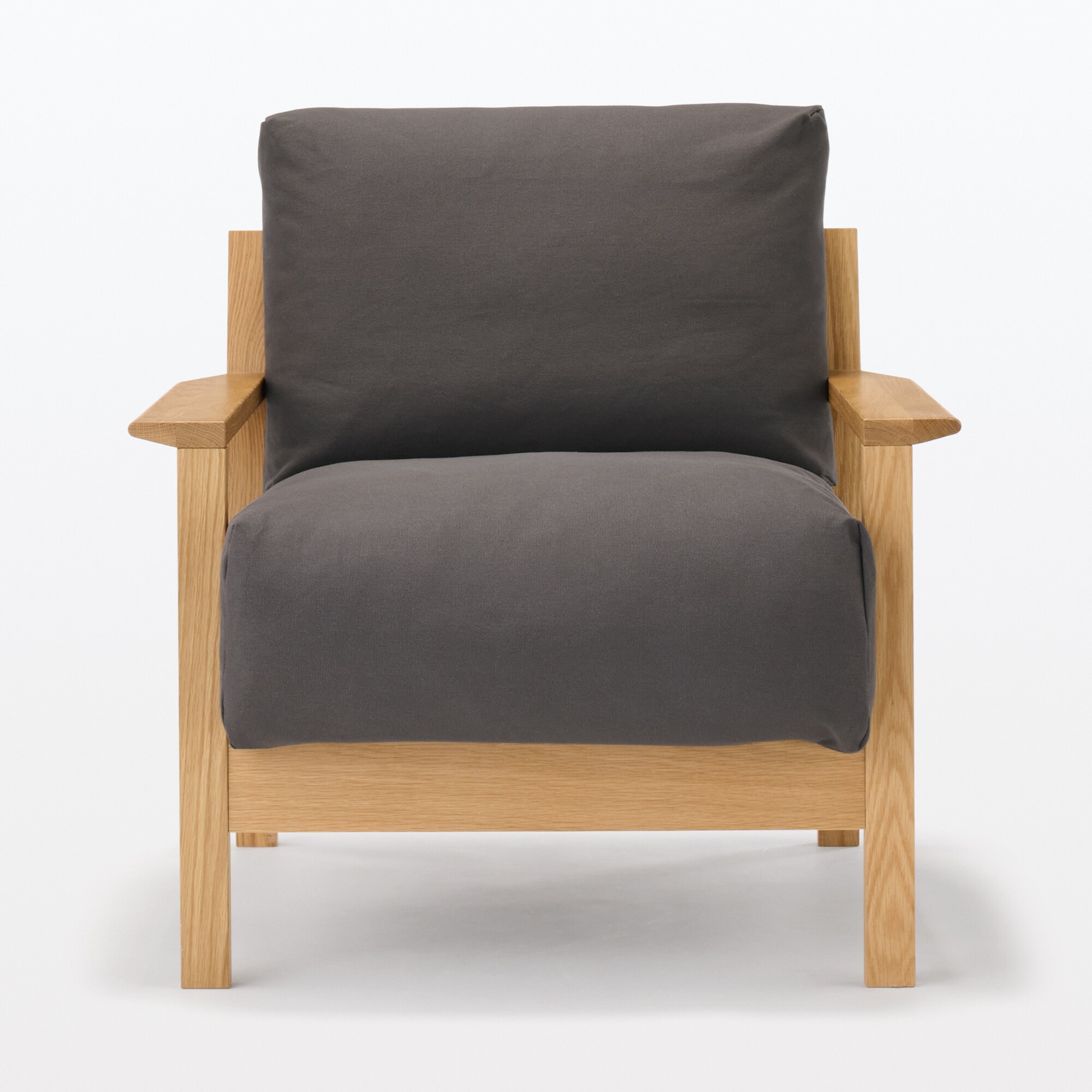 ソファ本体木製フレーム用　洗いざらし綿帆布カバー