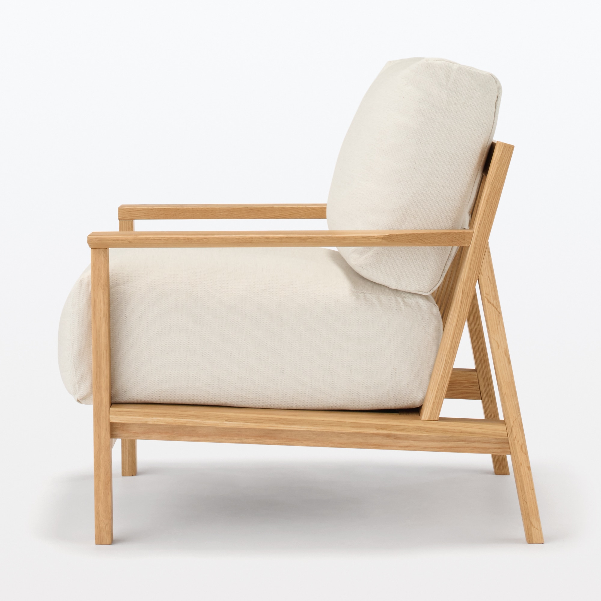 ソファ本体木製フレーム用　綿麻バスケット織カバー