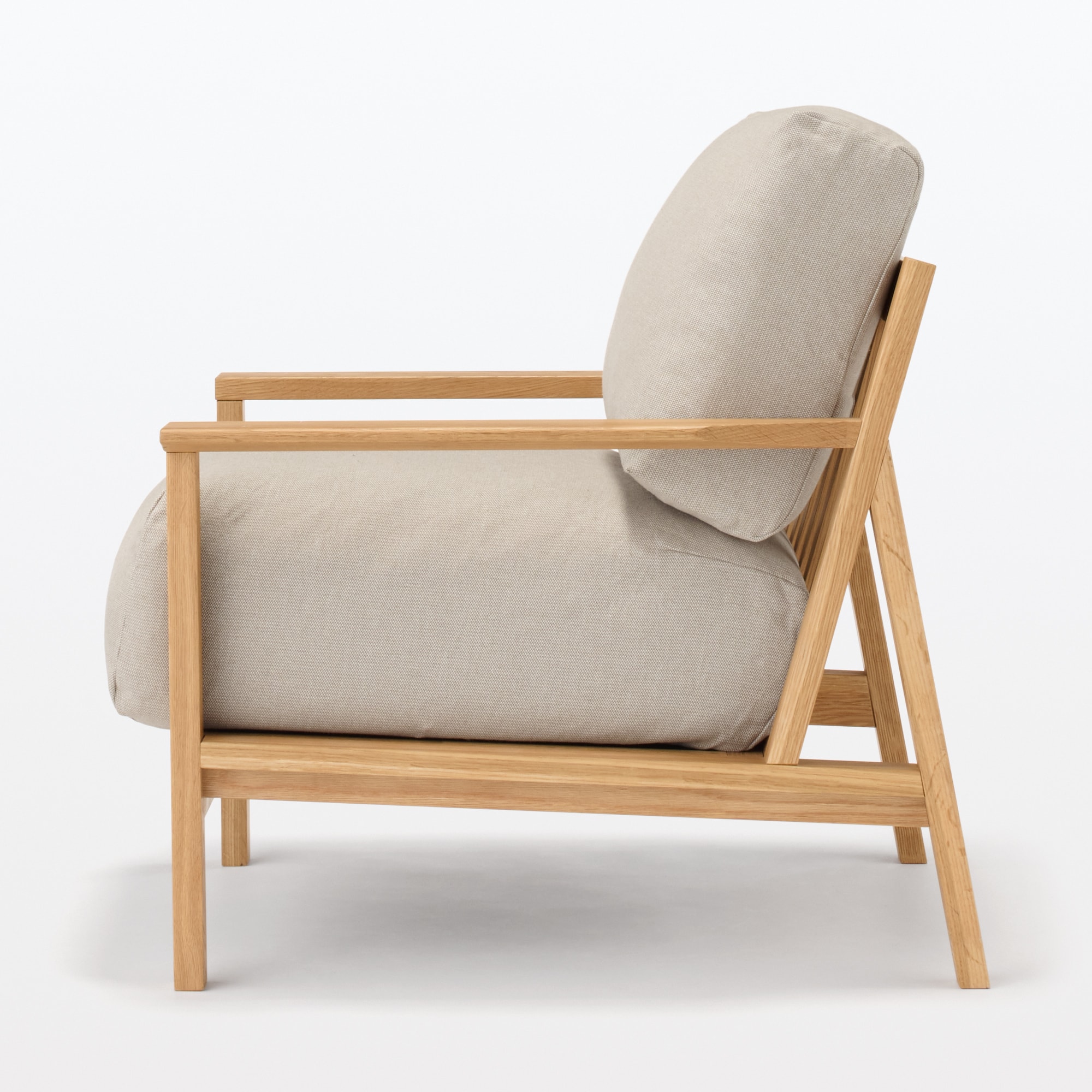 ソファ本体木製フレーム用　綿麻バスケット織カバー