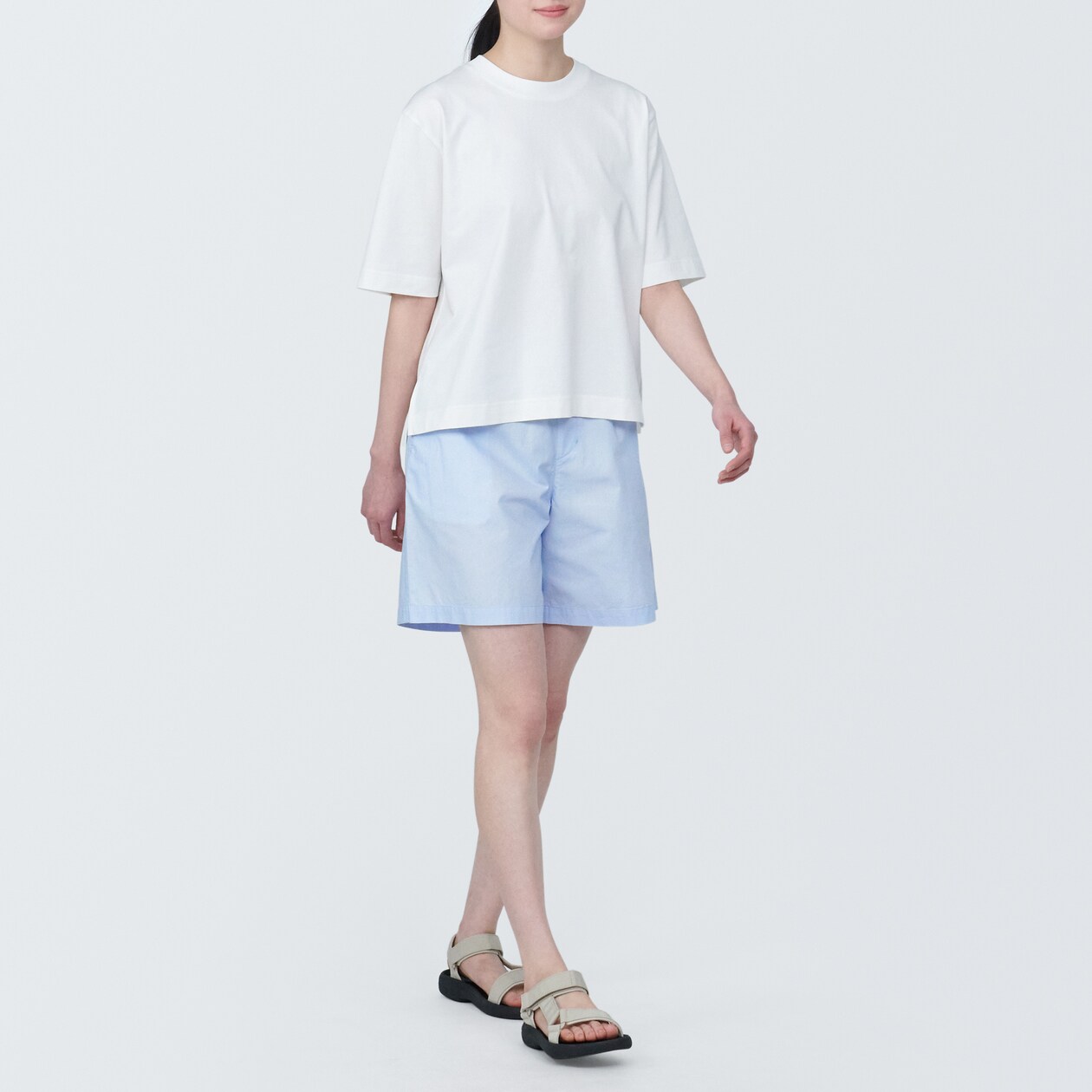 婦人　洗いざらしブロードショートパンツ（ＯＳ）
