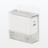 急速充電ができるモバイルバッテリー付充電器　５０００ｍＡｈ　ＵＳＢ－Ｃ／Ａ