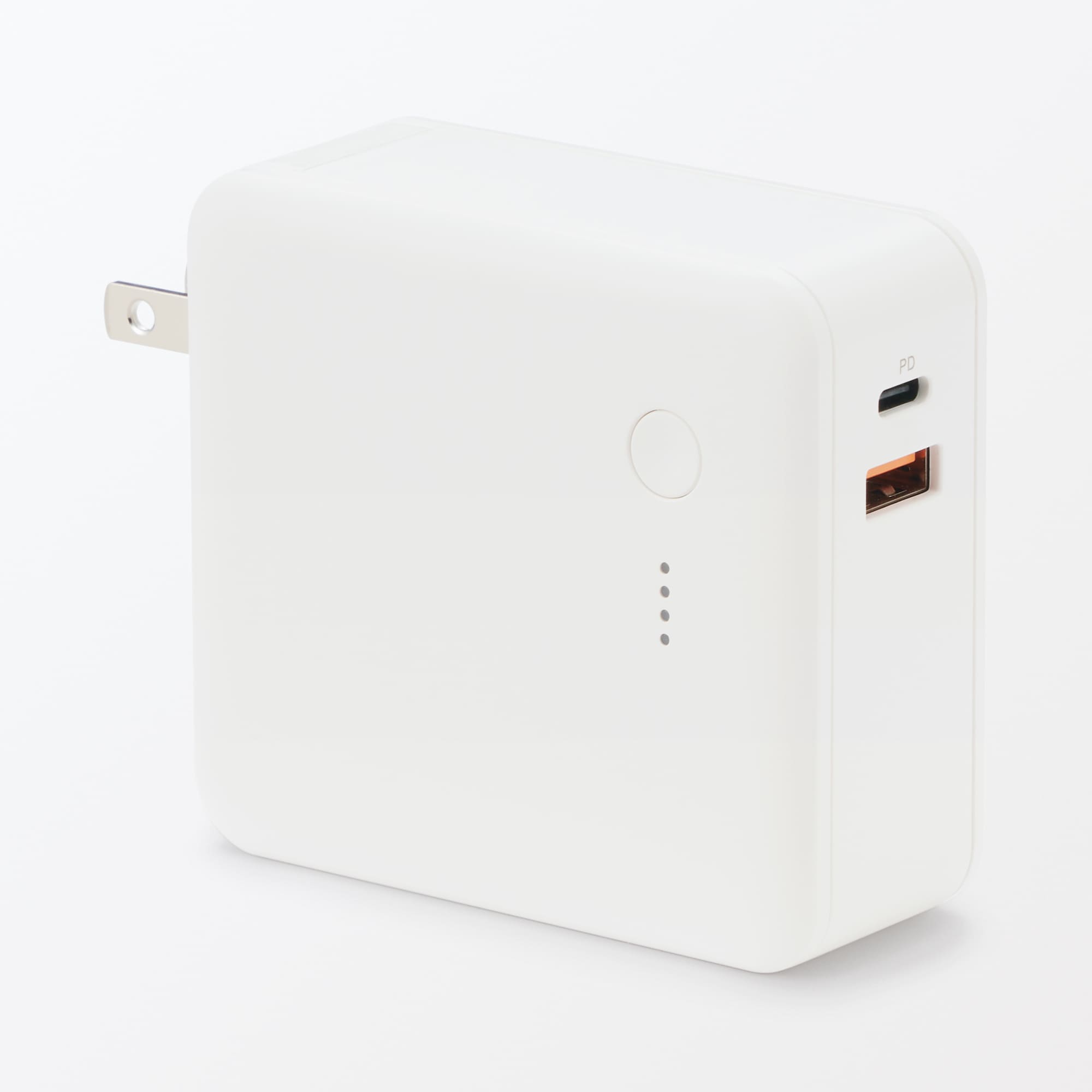 急速充電ができるモバイルバッテリー付充電器　５０００ｍＡｈ　ＵＳＢ－Ｃ／Ａ