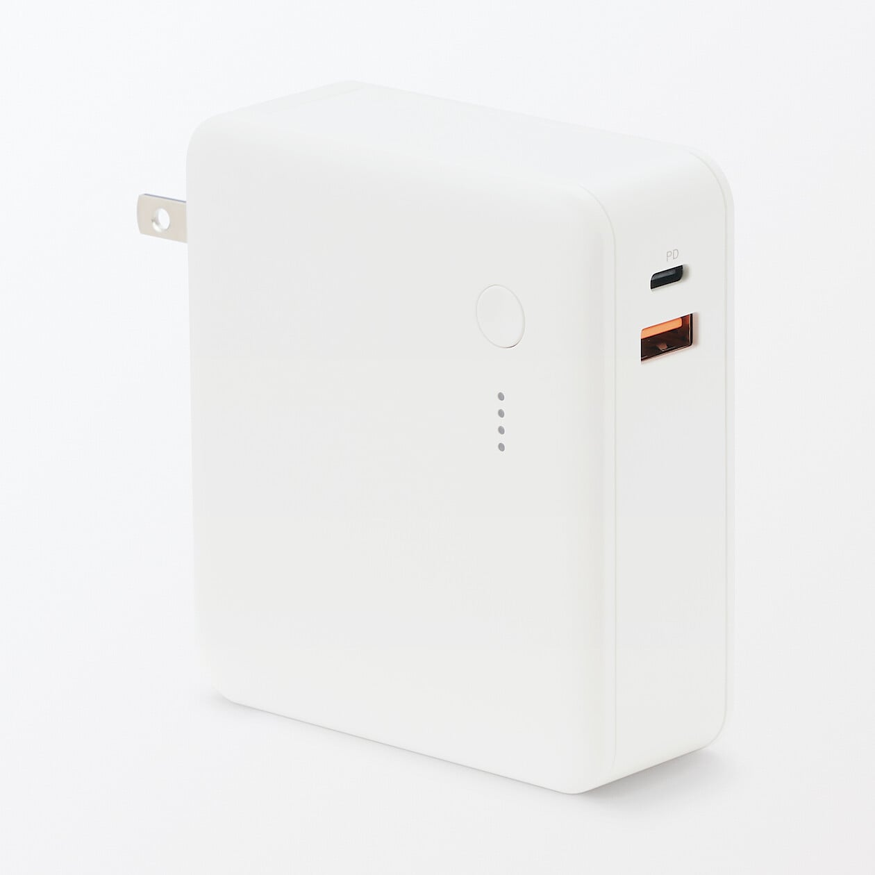 急速充電ができるモバイルバッテリー付充電器　１００００ｍＡｈ　ＵＳＢ－Ｃ／Ａ