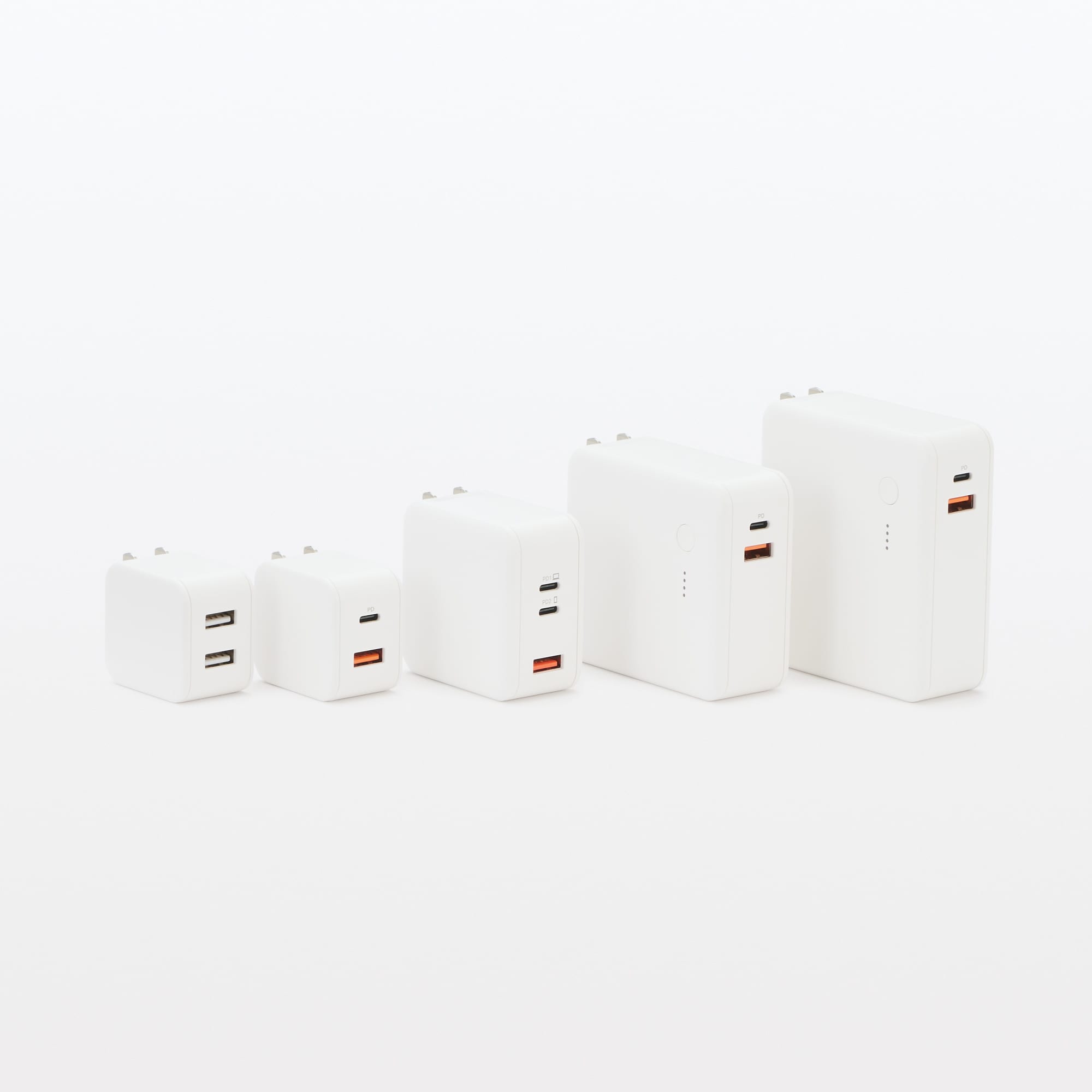 Amazon.co.jp: 無印良品 急速充電器 USB-C 2ポート/ USB-A MJ