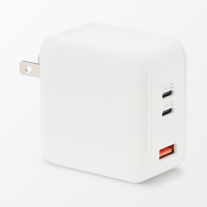 急速充電器 USB－C 2ポート／ USB－A | 無印良品 