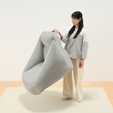 空気でできたソファ　グリーン