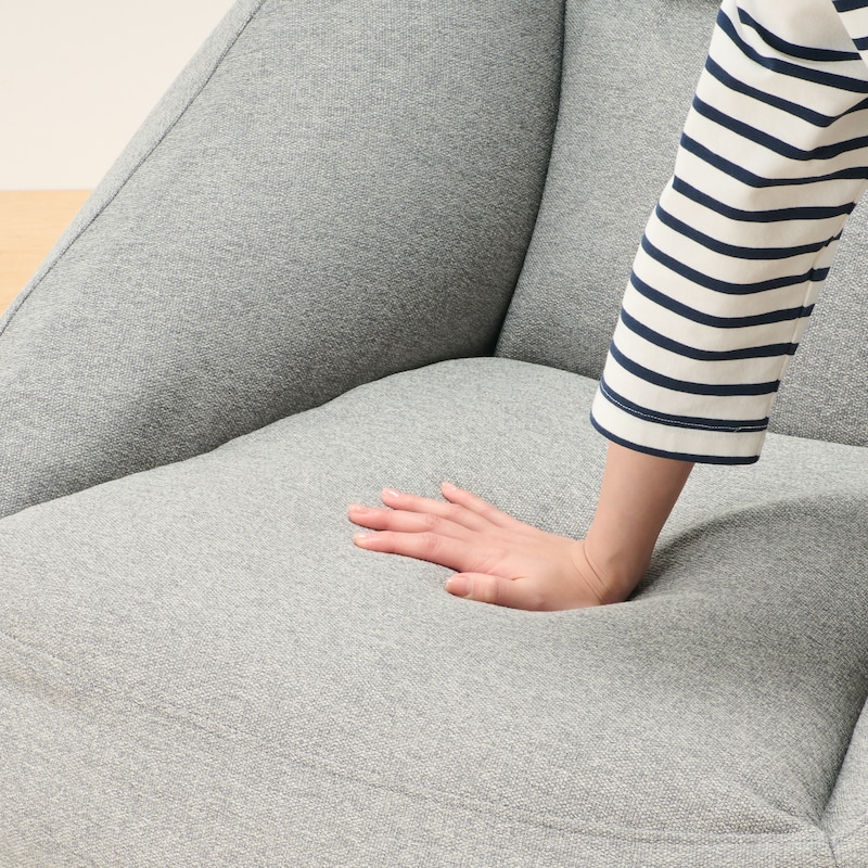 空気でできたソファ　グリーン