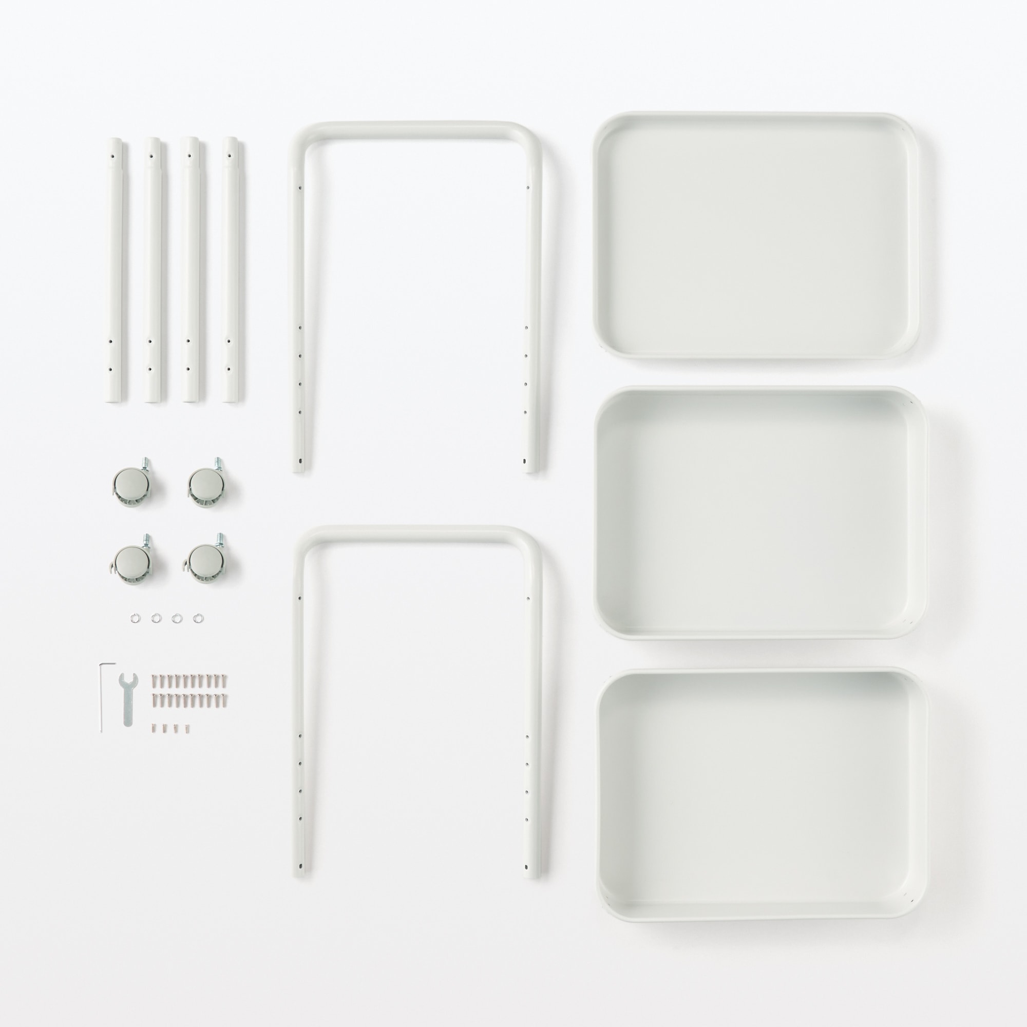 スチールパイプワゴンラック