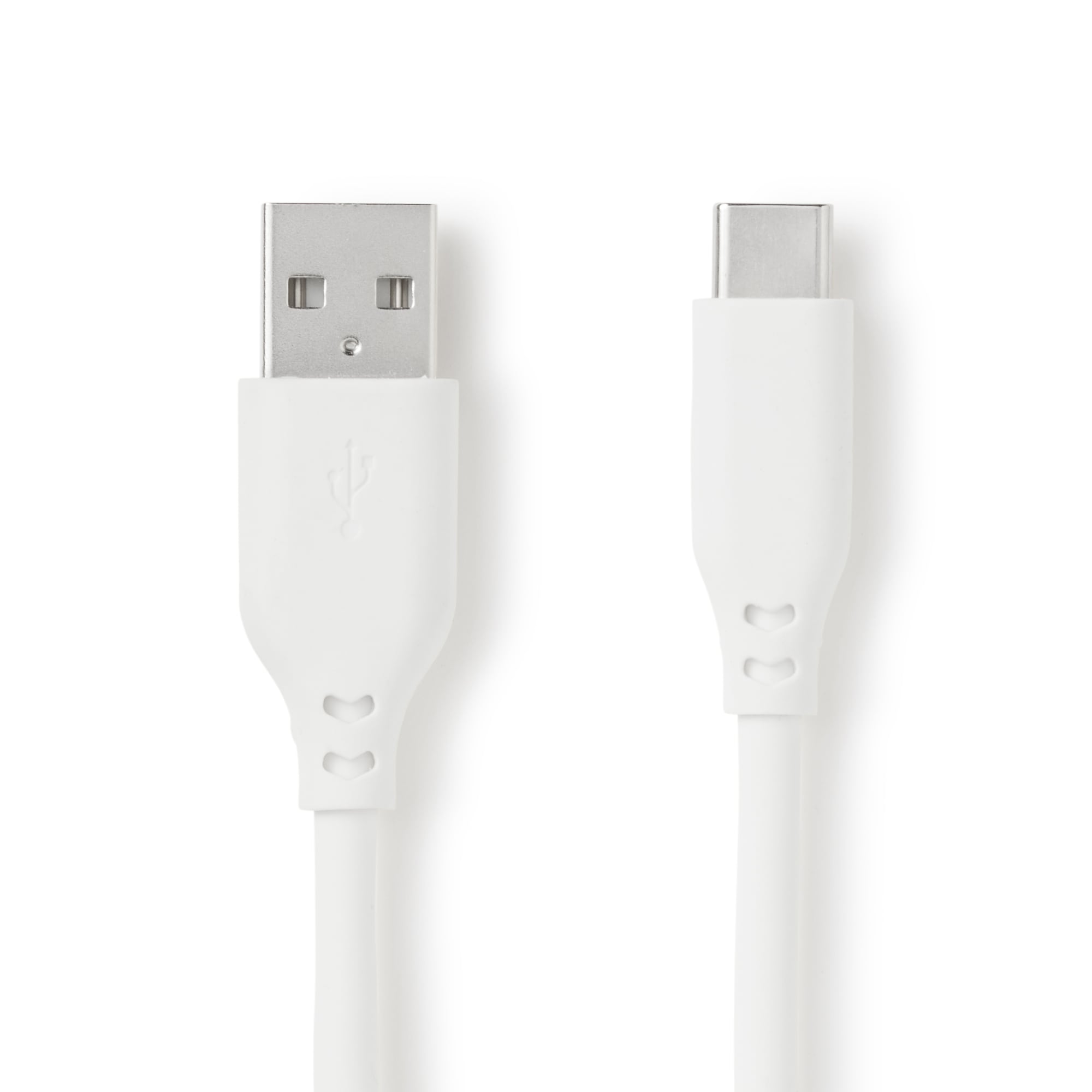 やわらかくて絡まりにくいＵＳＢケーブル１ｍ　ＵＳＢ－Ａ／ＵＳＢ－Ｃ