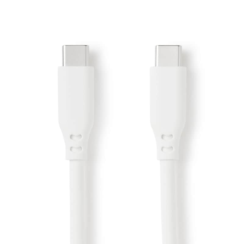やわらかくて絡まりにくいＵＳＢケーブル１ｍ　ＵＳＢ－Ｃ／ＵＳＢ－Ｃ