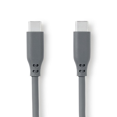 やわらかくて絡まりにくいＵＳＢケーブル１ｍ　ＵＳＢ－Ｃ／ＵＳＢ－Ｃ